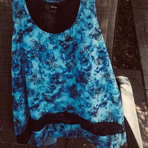 Disney stitch blouse xl